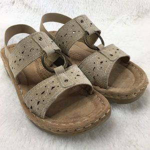 Earth Spirit Tan Suede Gelron Sling Back Sandals